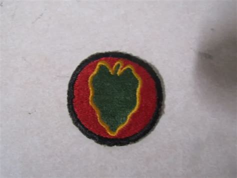 Original Military Patch Sew On Ww2 Era No Glow Us Army 24th Infantry