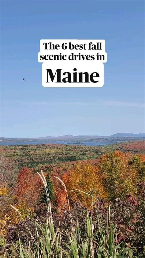 The 6 Best Fall Scenic Drives In Maine Scenic Byway Scenic Drive Scenic