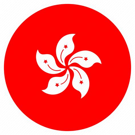 Asia Country Flag Hongkong Nation Round Icon Download On Iconfinder
