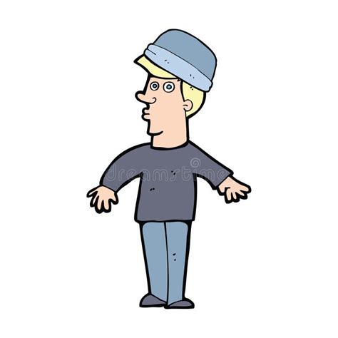 Cartoon Man Wearing Hat Stock Illustration Illustration Of Character
