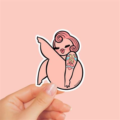 Arlene Sticker Sexyfation Girl Power Sticker Laptop Sticker Cute Sticker Body Positive Sticker