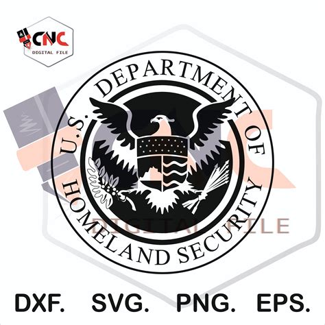 Homeland Security Seal United State Usa 2d Vector For Cnc Router And