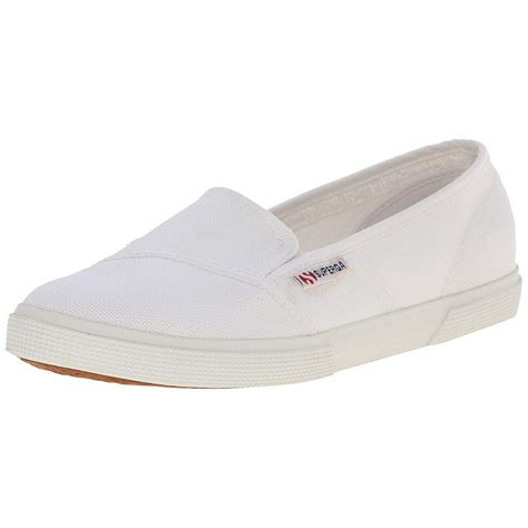 Superga Superga Womens Cotw Canvas Low Top Slip On Fashion Sneakers White Size 75 Walmart