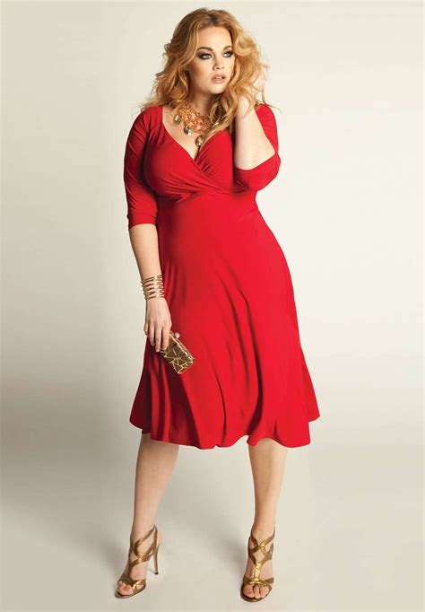 Francesca Plus Size Dress In Red Made To Order Plus Size Outfits