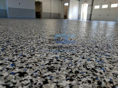 Once furniture and other items have been cleared from the area, any stains should be cleaned as best they can. Epoxy Flake Flooring Columbus, Ohio | Premier Concrete ...