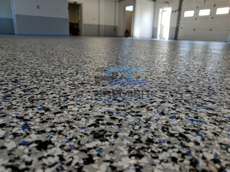 Creto dps was used to seal the concrete prior to topcoat application. Epoxy Flake Flooring Columbus, Ohio | Premier Concrete ...