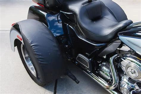 Mutazu Rear Trike Fender Bra Set For Harley Davidson Black Mutazu Inc