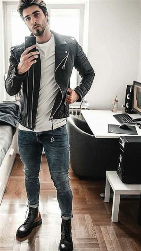 Casual Men Casual Jeans Leather Men Men S Leather Jacket Leather