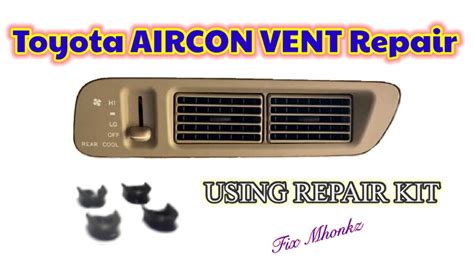 Toyota Fortuner Rear Aircon Vent Repair - YouTube