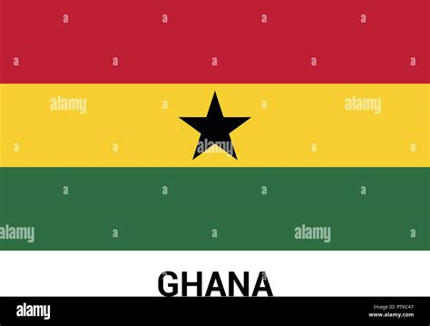 Ghana Flag Design Vector Stock Vector Image And Art Alamy