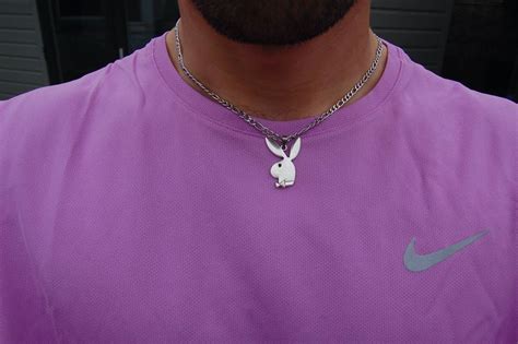 Playboy Silver Charm Necklace Grailed