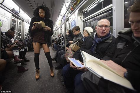 Subway Riders In New York Join Thousands To Celebrate No Pants Subway
