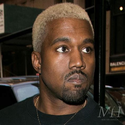 Kanye West Certainly Spiced Things Up With This Platinum Dyed Afro Buzz Cut In 2017 We Love