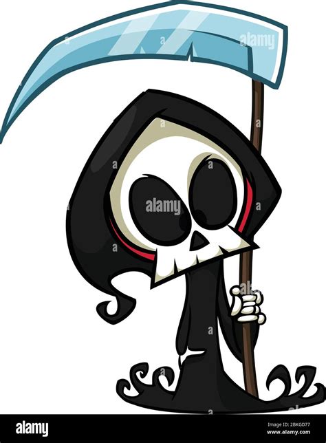 Cute Grim Reaper Stock Vector Images Alamy
