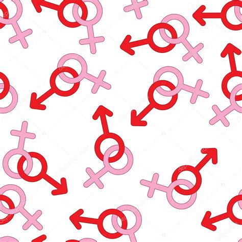 Male And Female Symbols Seamless Stock Vector Image By Tumanchik