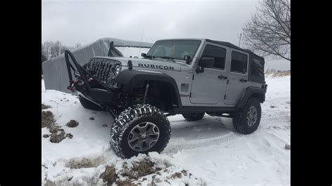 2014 Jeep Wrangler Unlimited Rubicon Jk Off Road In Snow Youtube