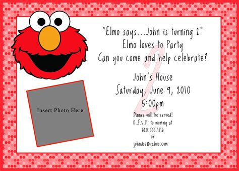 Elmo Free Printable Birthday Party Invitation Personalized Party Invites Pink Elmo Invitation