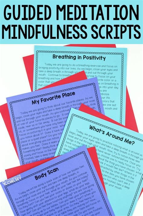 Mindfulness Guided Meditation Scripts For Self Regulation These