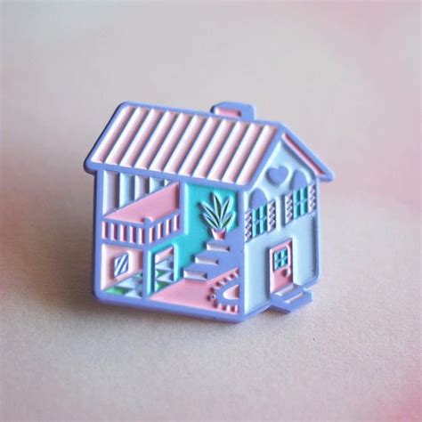 Pastel Dollhouse Enamel Pin Purple Pin Kawaii Pin Game Cute Pin