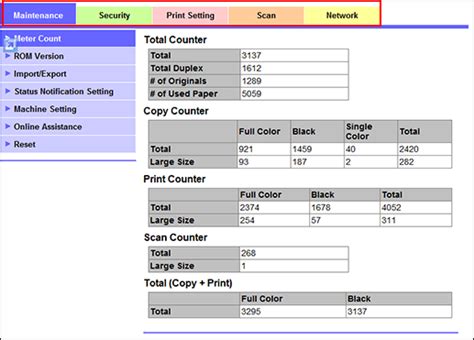 Correct default password is administrator fully spelled out all lower case. Accessing PageScope Web Connection