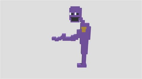 8 Bit Purple Guy Download Free 3d Model By Nerdgirlart Cab9bea Sketchfab