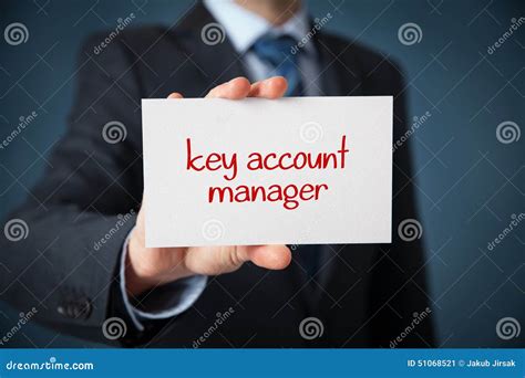 Key Account Manager Stock Image Image Of Information 51068521