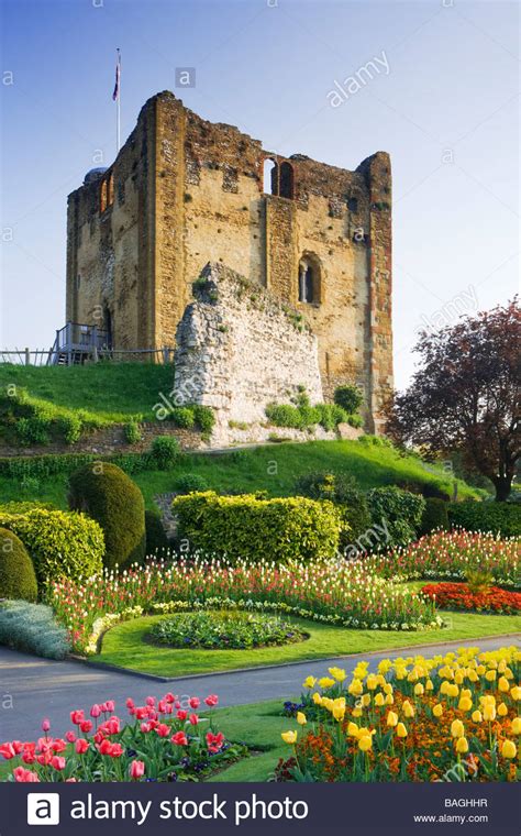 Guildford Castle And Gardens Surrey Uk Stock Photo Alamy
