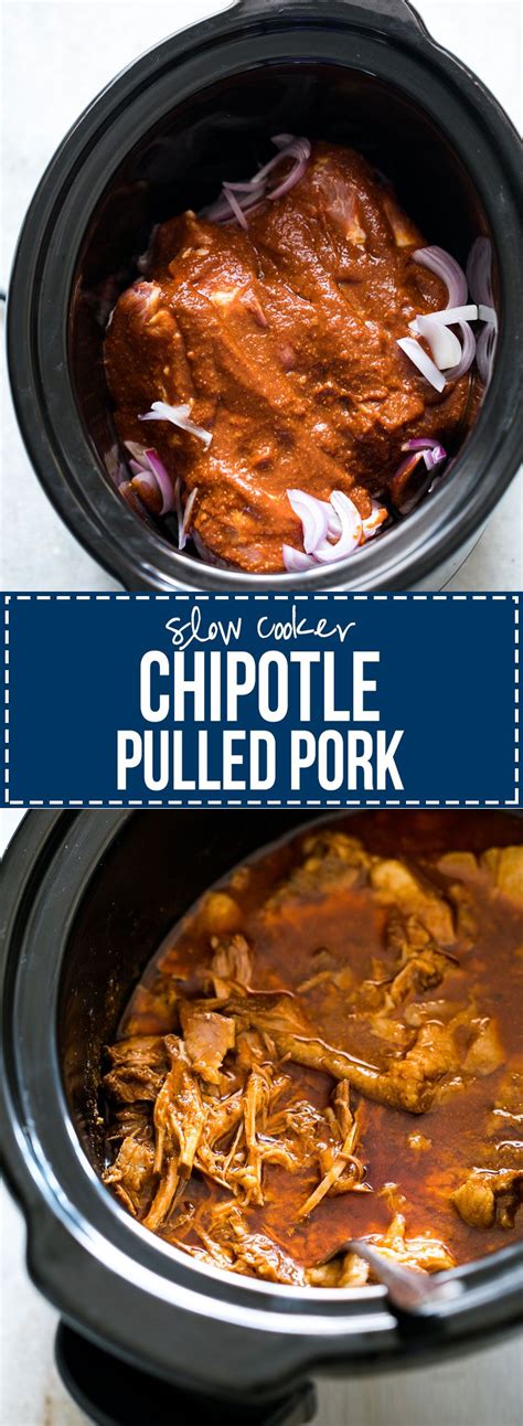 The Best Slow Cooker Chipotle Bbq Pulled Pork Recipe Bbq Pulled