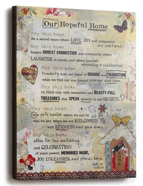 Kelly Rae Roberts 18 X 24 Wall Art Our Hopeful Home Manifesto Kelly