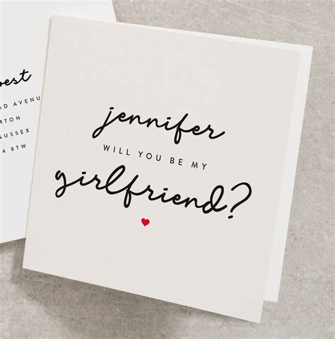 Will You Be My Girlfriend Card By Twist Stationery