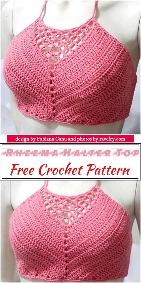Crochet Flower Crop Top Free Pattern Video Crochet Summer Halter Top