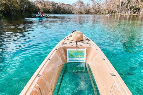 2023 Glass Bottom Kayak Guided Tour In Silver Springs Reserve Now