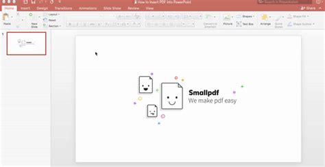 So here is how you insert a text How to Insert PDF into PowerPoint | Smallpdf