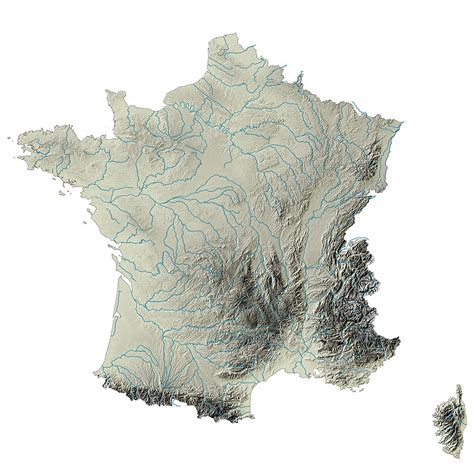 France Hydrographie Avec Fond Pacha Cartographie