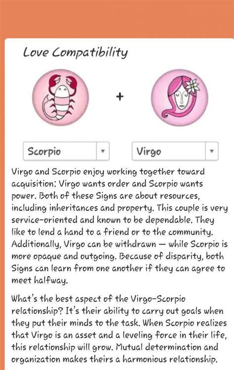 Virgo Scorpio Love Compatability Virgo And Scorpio Scorpio Zodiac