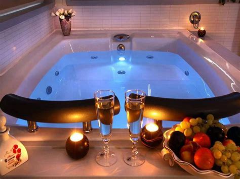 Romantic Hot Tub Room Couples Bathtub Jacuzzi Bathtub
