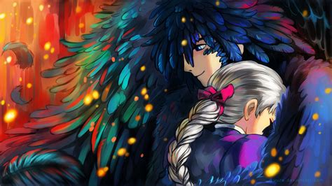 Howl And Sophie Wallpaper By Yuuza On Deviantart Howl And Sophie