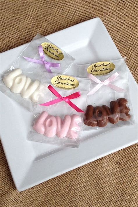 12 Love Chocolate Candy Favors Wedding Bridal Shower Favors Etsy
