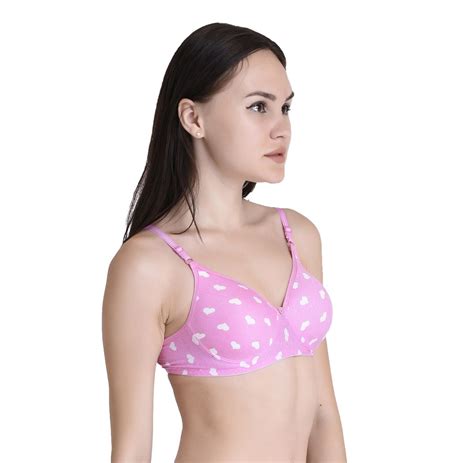 Buy Miss Tiffany Cotton Push Up Bra Pink Online At Best Prices In