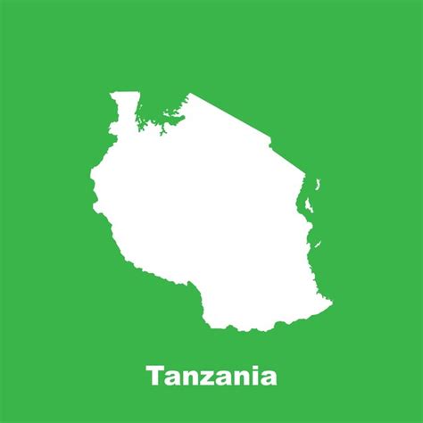 Premium Vector Tanzania Map Icon