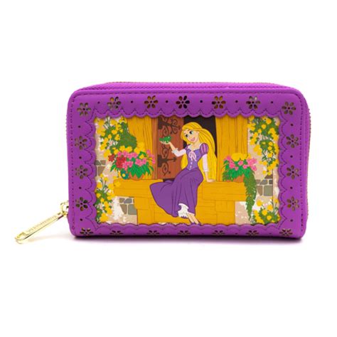 Loungefly Disney Princess Tangled Stories 4 Faux Leather Zip Aroun