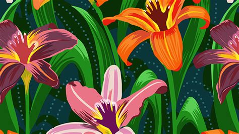 Tropical Surrealism Zoe Feast Surface Pattern Designer