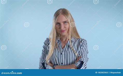Attractive Blonde Woman Making `okay` Hand Sign Stock Image Image Of Gesture Person 182002063