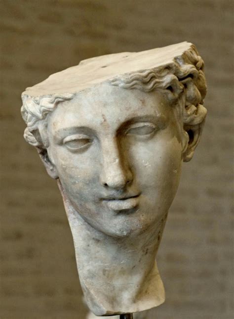 Head Of A Statue Of Aphrodite Copy After A Greek Original From 3rd