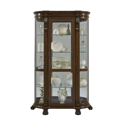 I bought this cabinet because i love stained glass. Darby Home Co Murillo Lighted Curio Cabinet & Reviews ...