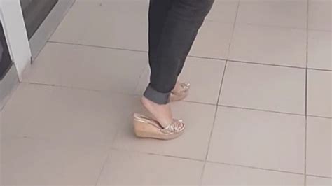 Shoeplay In Sexy Wedges