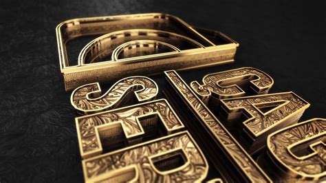 After Effects - Gold Logo - YouTube