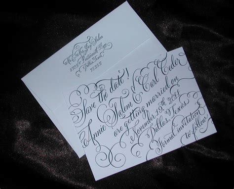 Letterpress Save The Date In New Calligraphy Font Letterpress Save
