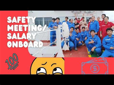 Safety Meeting Onboard Ship And Monthly Salary Onboard Ship YouTube