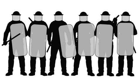 Police Riot Illustrations Illustrations Royalty Free Vector Graphics